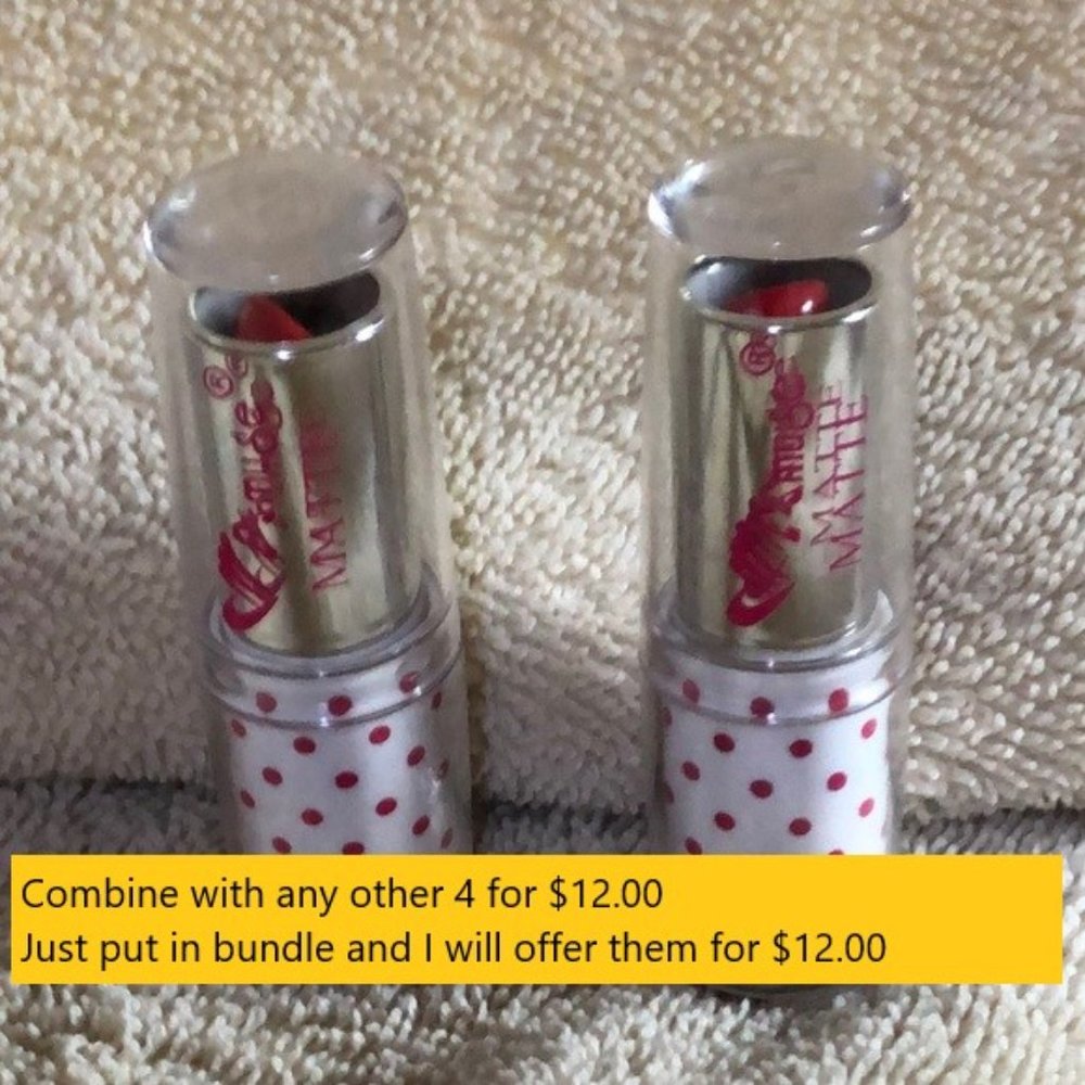 Amuse Matte Lipstick with Pink Polka dot Case